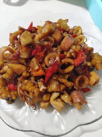 Cara Mudah Membikin Resep  Tumis tempe cumi asin yang Enak, Sempurna