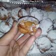 Buñuelos rellenos de dulce de leche