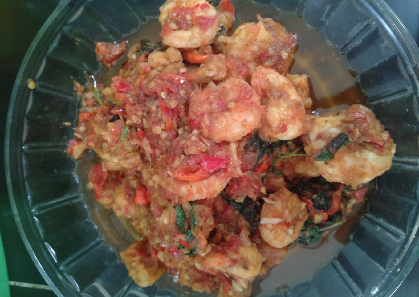 Tempe udang rica