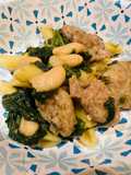 Penne with Spinach,Beans and Sweet Sausage