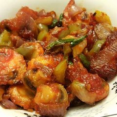 A picture of Mushroom Chilli.