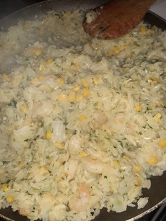 Una foto de Arroz con camarones