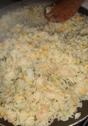 Una foto de Arroz con camarones