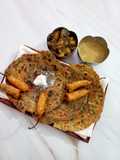 Multi grain bathua lachha paratha