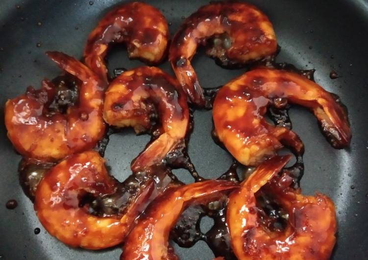 Resep Udang Bawang Madu Bakar Teflon, Enak Banget