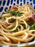 Pâtes, Pesto et saucisson