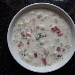 A picture of Vegetable Raita.