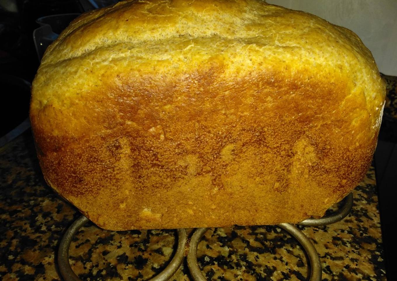 Pan de berenjenas en panificadora