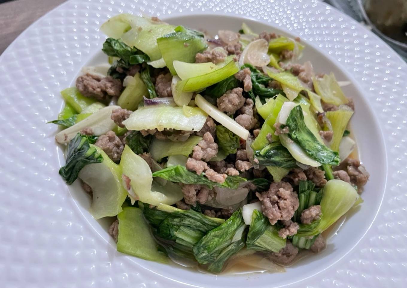 Pakcoy Minced Beef