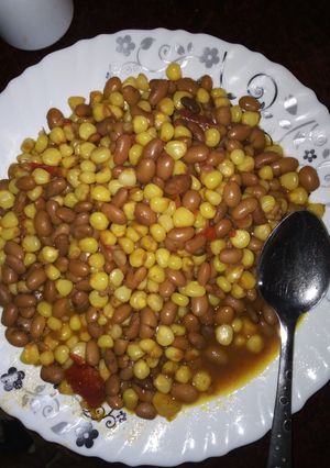 A picture of Spiced githeri.