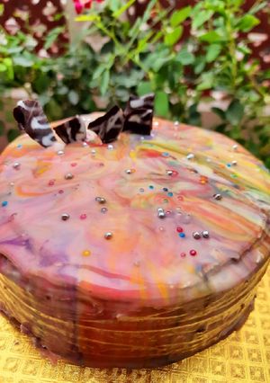 A picture of Marble Glaze Cake.