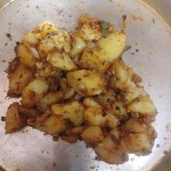A picture of Potato masala fry.