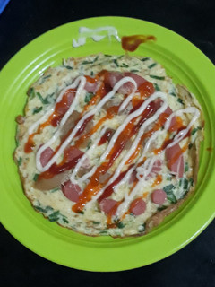 Foto resep Tedar pizza (telur dadar pizza)