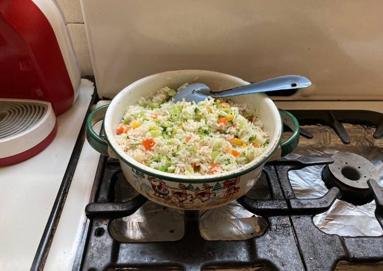 Arroz con verdura practico