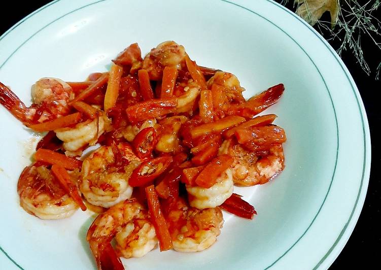 Tumis Udang Saus Mentega