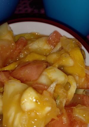 Fruit salad ainihin hoton girkin