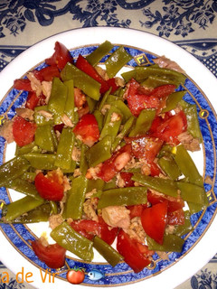 Una foto de Ensalada de judías verdes