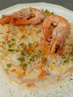 Una foto de Ensaladilla de langostinos aprovechados