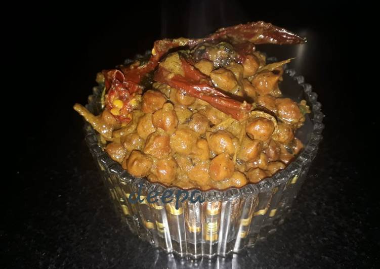 Recipe of Super Quick Homemade Lipte masale ki ghugni