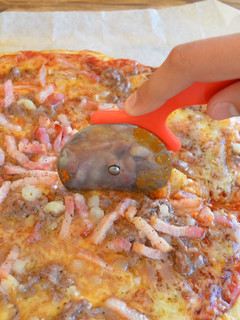 Una foto de Pizza barbacoa
