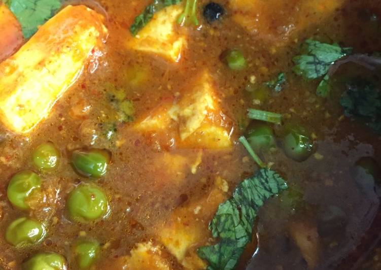 Easiest Way to Prepare Super Quick Homemade Rasse Walla Matar Paneer