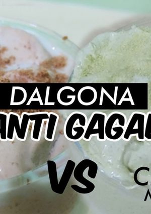 Foto resep Dalgona Milo vs Matcha Latte