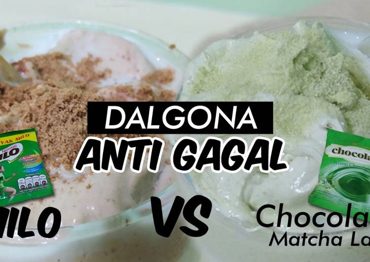 6 Resep: Dalgona Milo vs Matcha Latte Kekinian