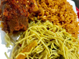 Spagetti and jollof rice