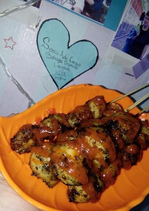 Foto resep Bakso bakar bumbu kacang