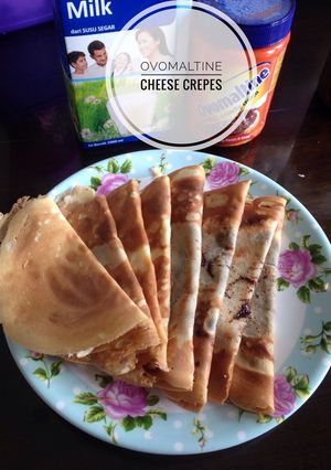 Foto resep Ovomaltine cheese crepes