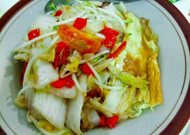 Resep Sawi Putih Cah Toge Tomat Pedessss Oleh Maria Crishtabella Cookpad