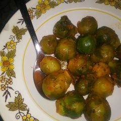 A picture of Sauteed Brussel Sprouts.
