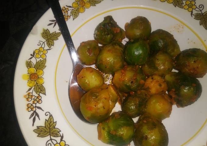 Recipe of Perfect Sauteed Brussel Sprouts