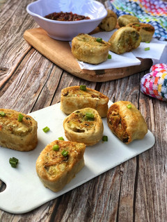 A picture of Potato pinwheel.