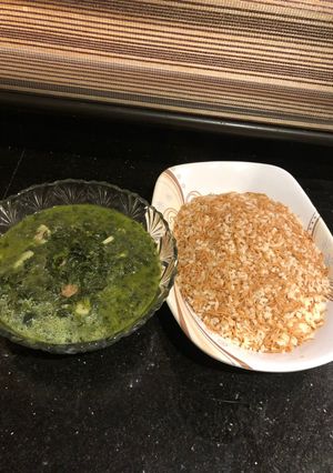 صورة لوصفة سبانخ مع رز