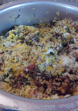 A picture of Simply Tasty Chicken/Kozhi Biryani.