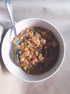 Hình của món 🥣Cháo yến mạch Eat Clean.