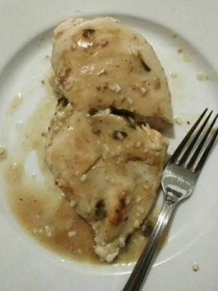 A picture of Garlic Lemon Butter Sauce with Chicken.