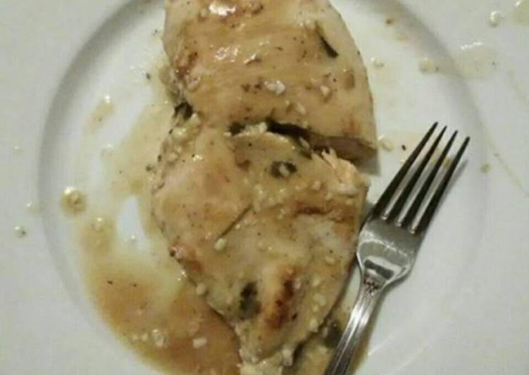 Recipe of Super Quick Homemade Garlic Lemon Butter Sauce with Chicken