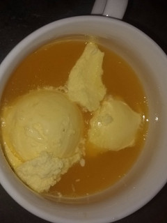Una foto de Batido de naranja y helado de vainilla