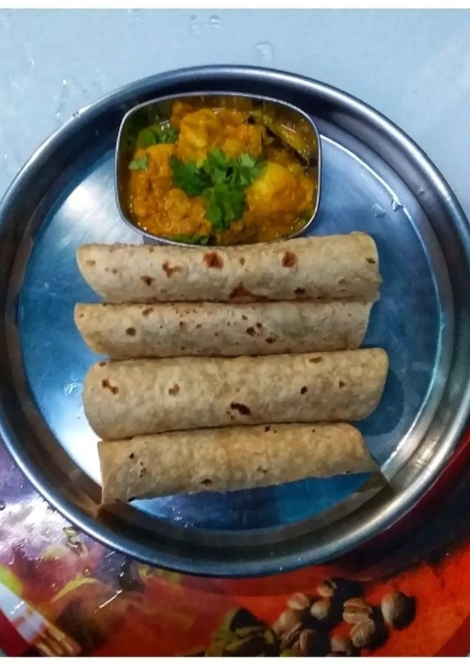சப்பாத்தி சிறிய உருளைக்கிழங்கு குருமா செய்முறை முக்கிய புகைப்படம்