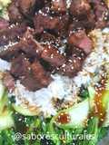 🇨🇳 🥬Pack Choi con carne salteada y arroz 🍚