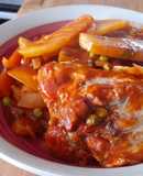 Estofado de pollo con papas