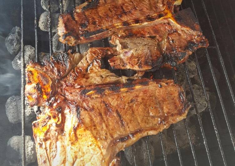 Recipe of Speedy Sharon&#39;s grilled steaks