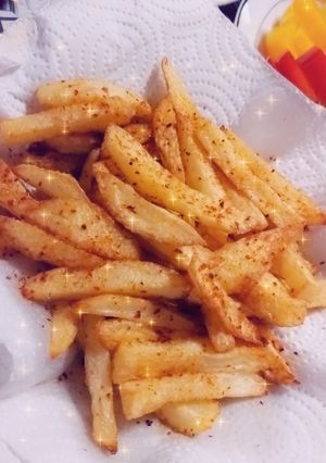 صورة لوصفة بطاطس مقليه مقرمشه 🍟😍