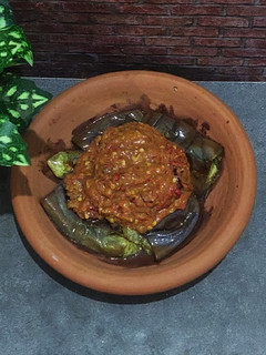 Foto resep Tarung Babanam (Terong Bakar) dengan sambal terasi santan