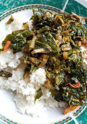 Foto resep Oseng Godhong kates dan teri