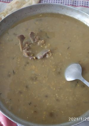 عکسی از دستور آش بلغور