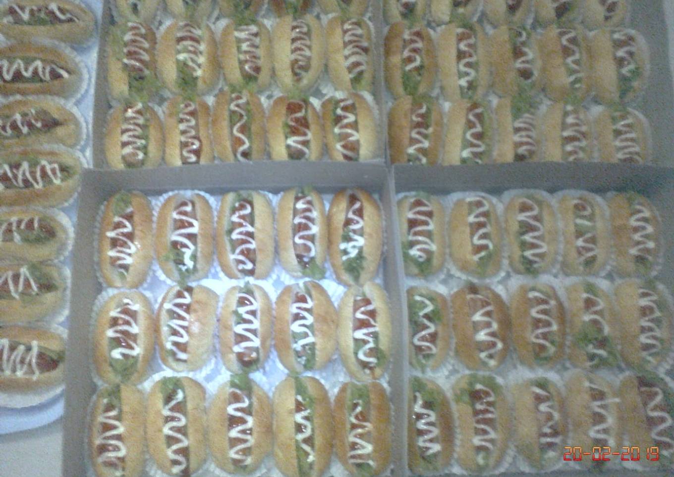 Hotdog bun mini tanpa ulen������