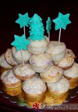 Φωτογραφία της συνταγής Muffins αλμυρά με ζαμπόν και τυρί